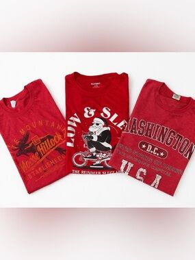 Men’s XL Red Shirts Bundle